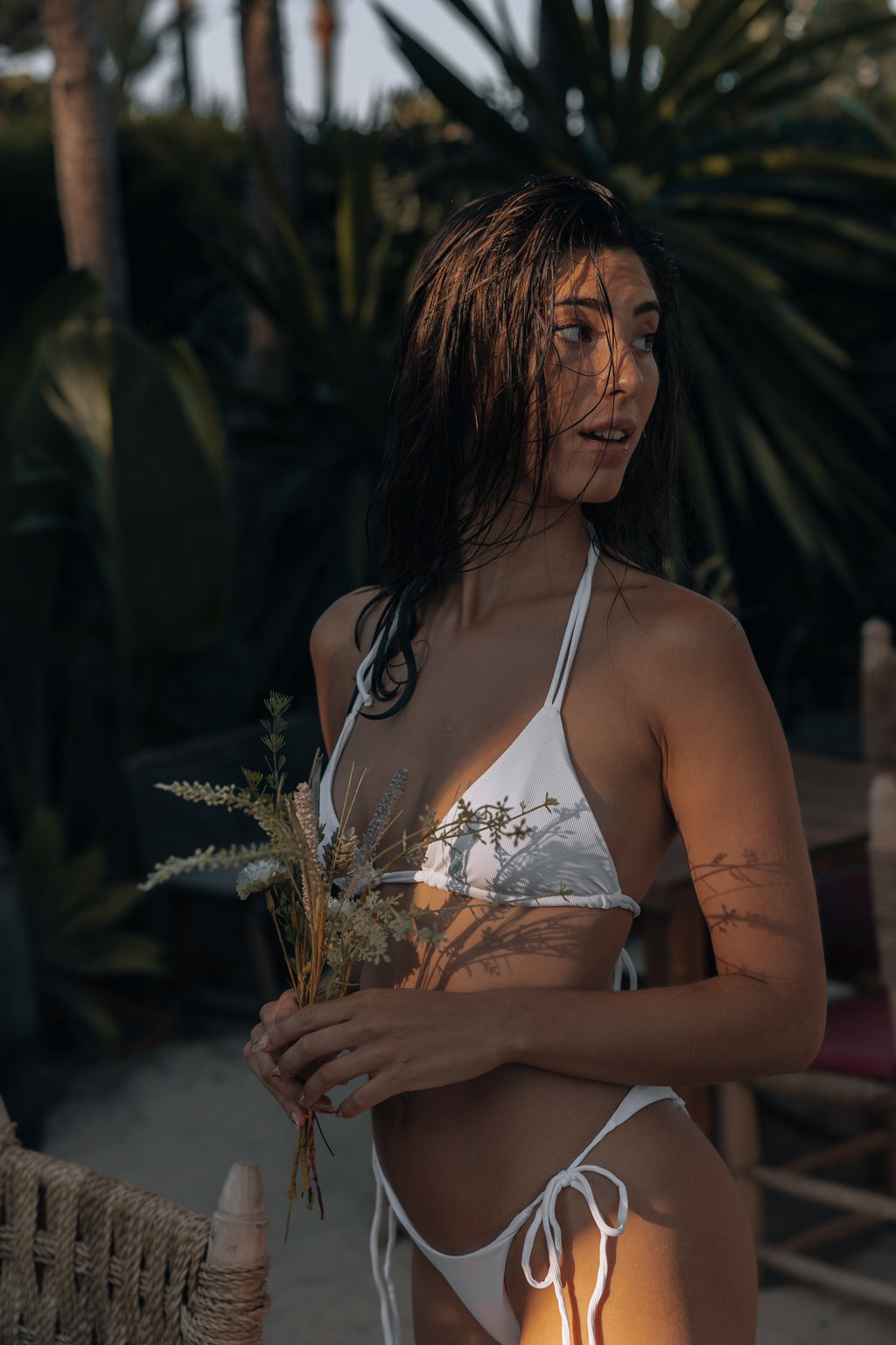 Kyle Top / White Ribbed