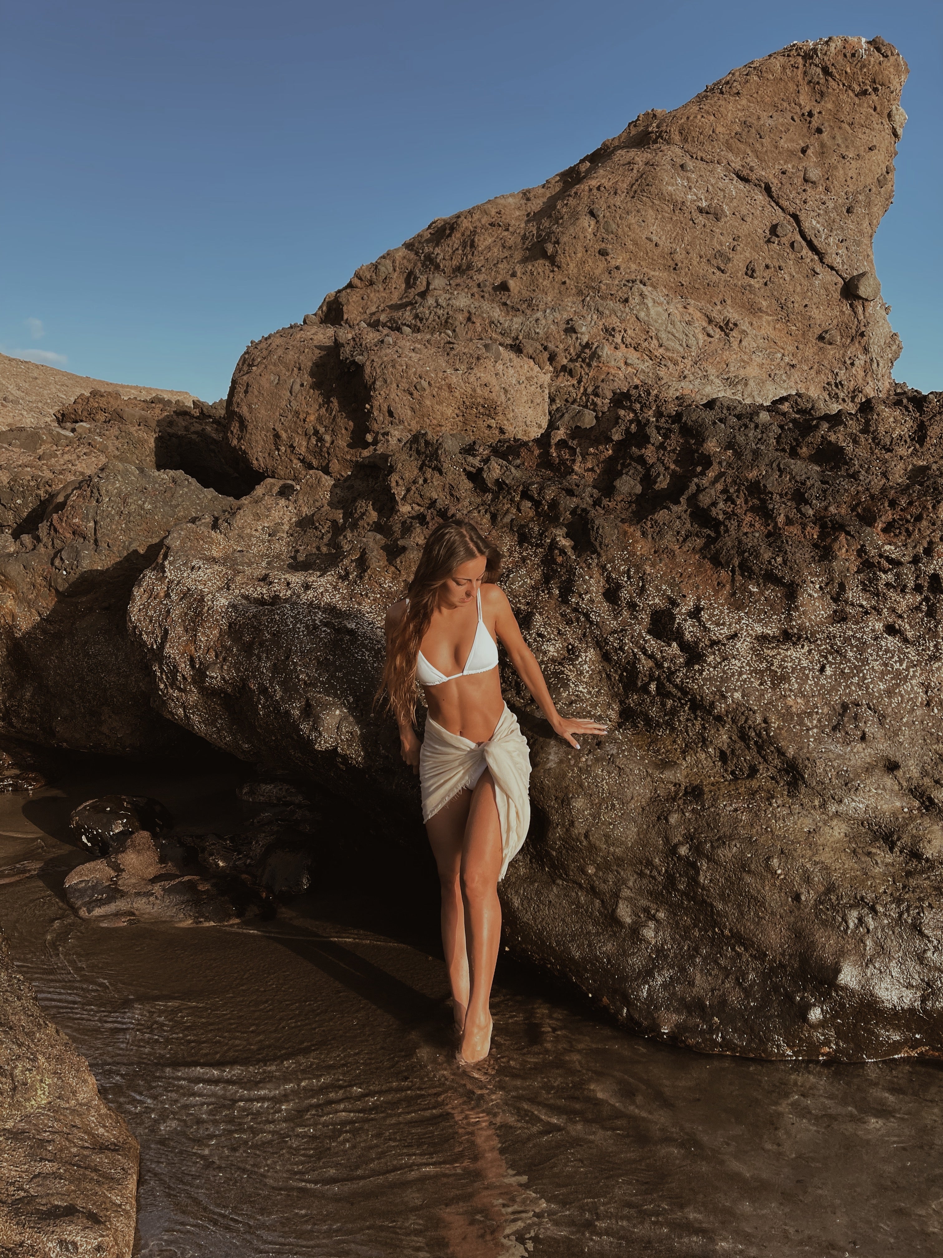 Kyle Top / White Ribbed