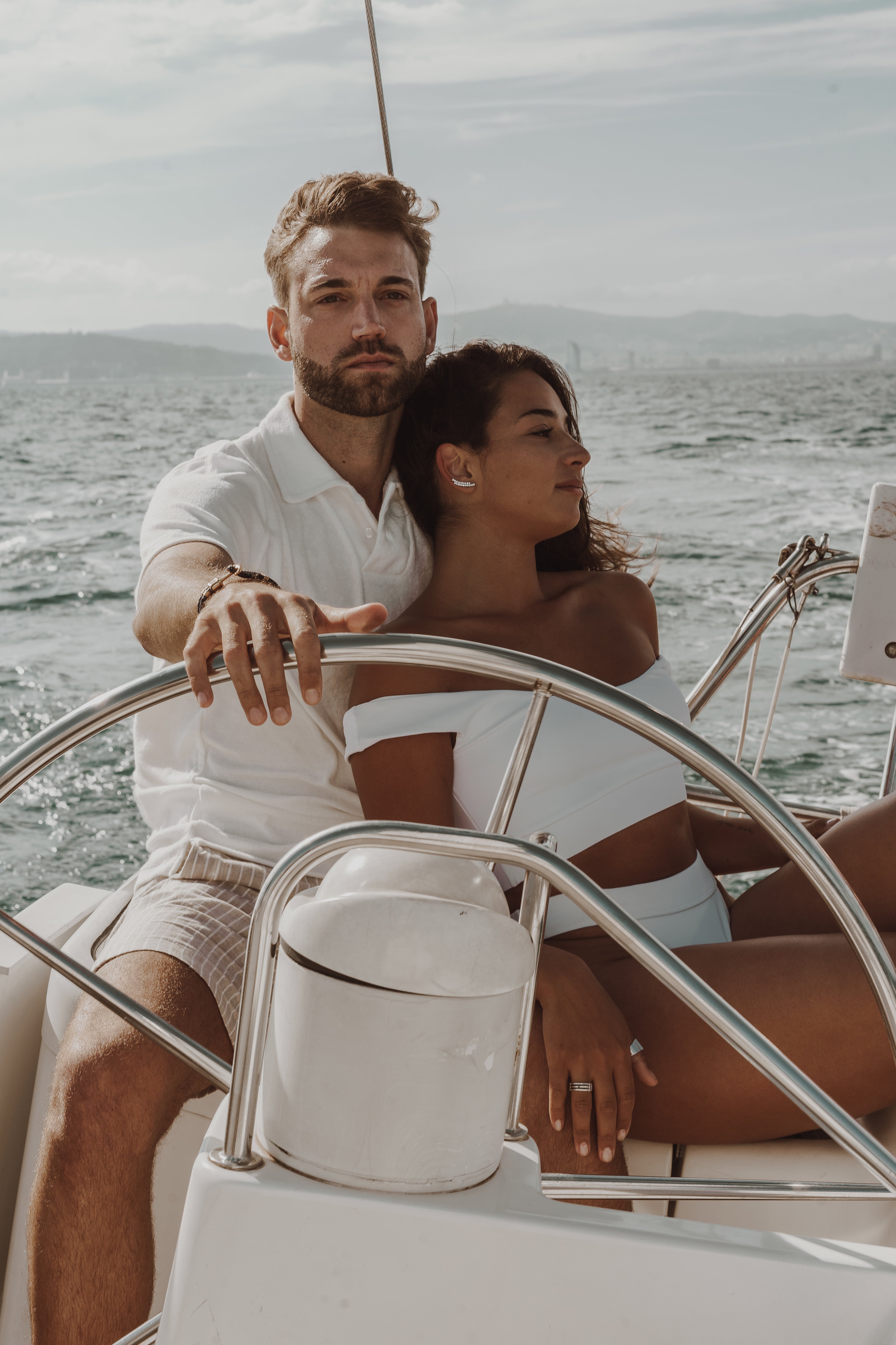 Jordan Top / White Ribbed